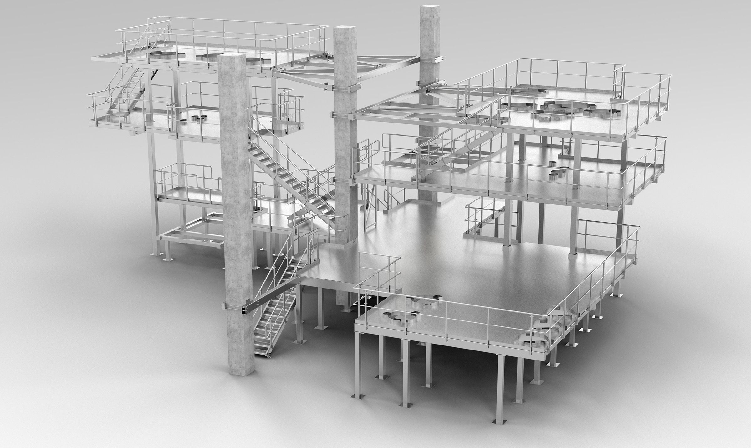 BFI Stahlbau, 3D Visualisierung Edelstahlbau