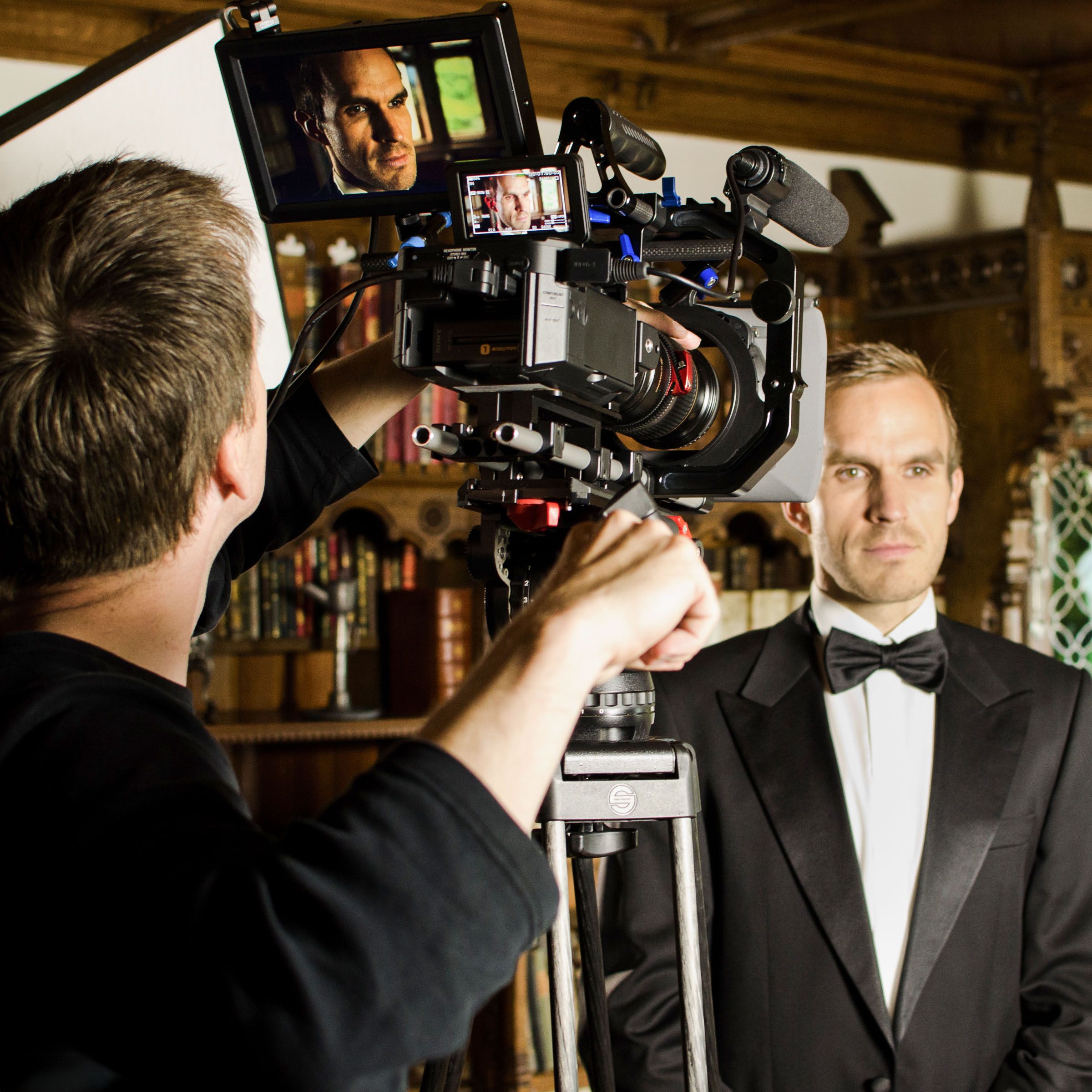 Dreharbeiten, Videoproduktion, Schloß Berlepsch
