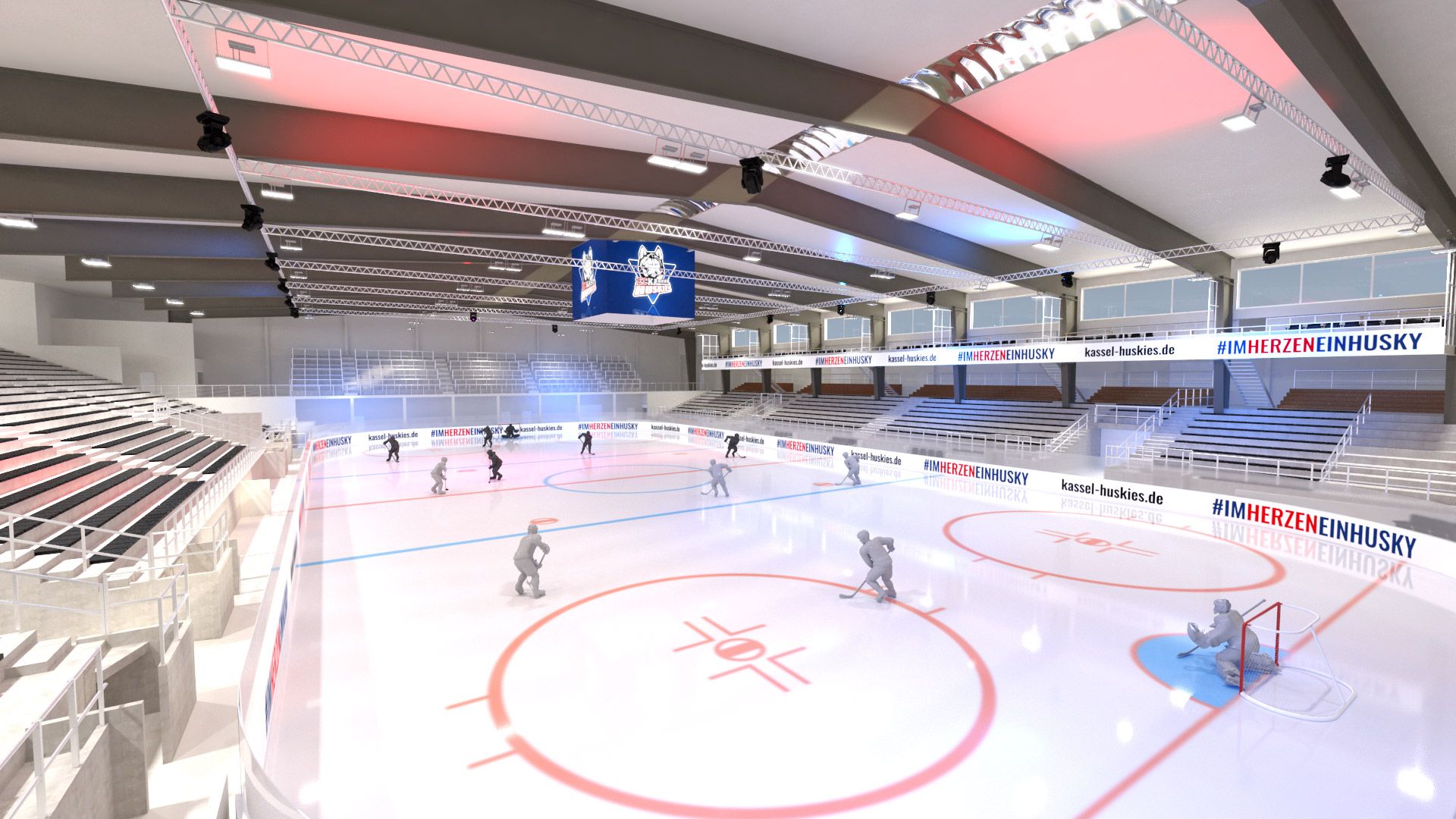 Kassel Huskies Multifunktionsarena 3D Visualisierung