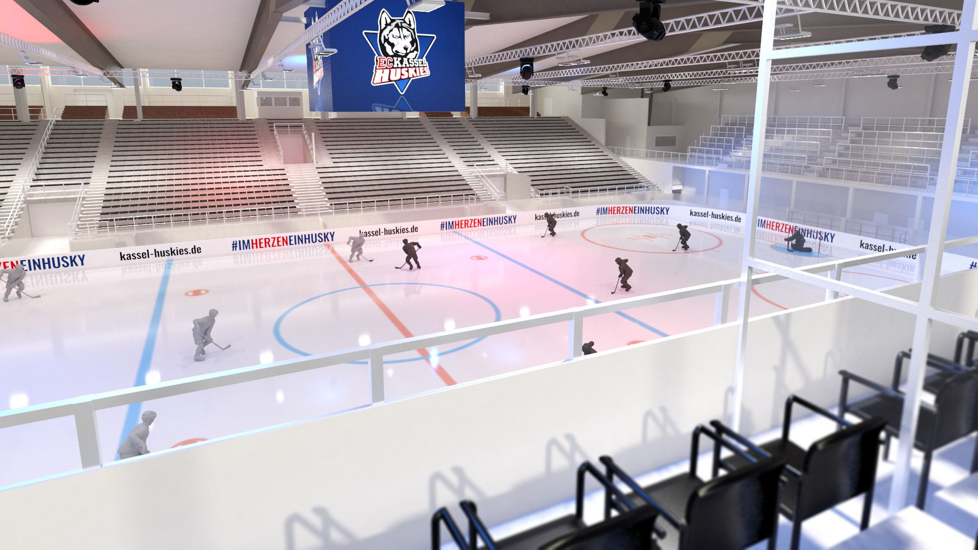 Kassel Huskies Multifunktionsarena 3D Visualisierung