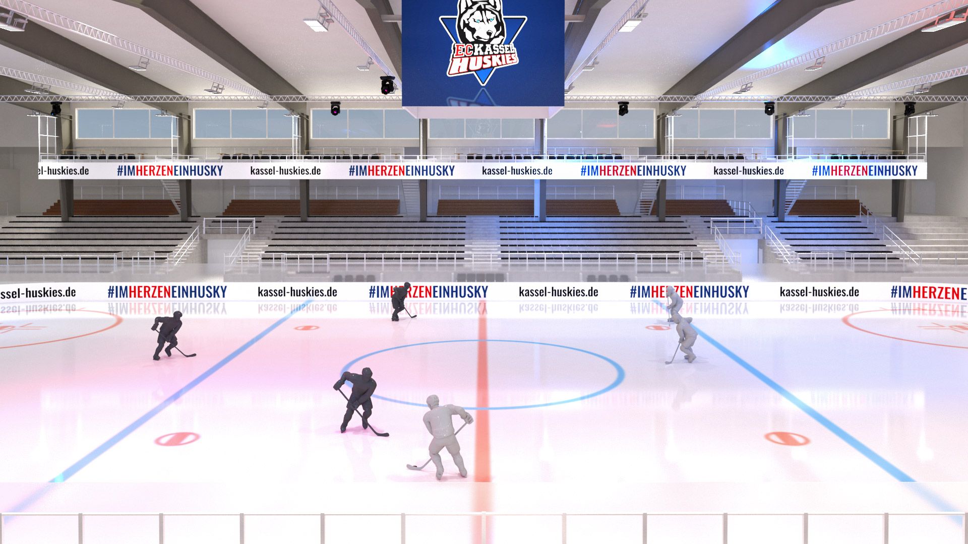 Kassel Huskies Multifunktionsarena 3D Visualisierung