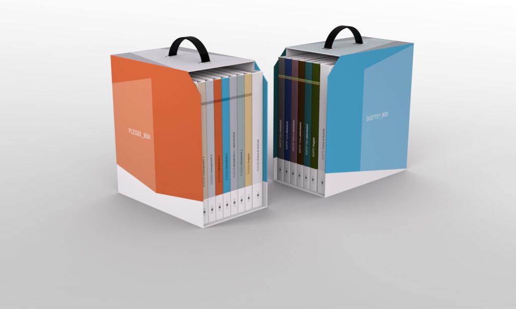 3D Visualisierungen von Mustermappen für Hunter Douglas