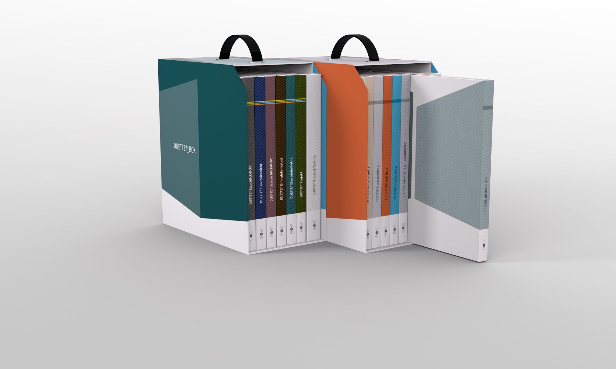 3D Visualisierungen von Mustermappen für Hunter Douglas