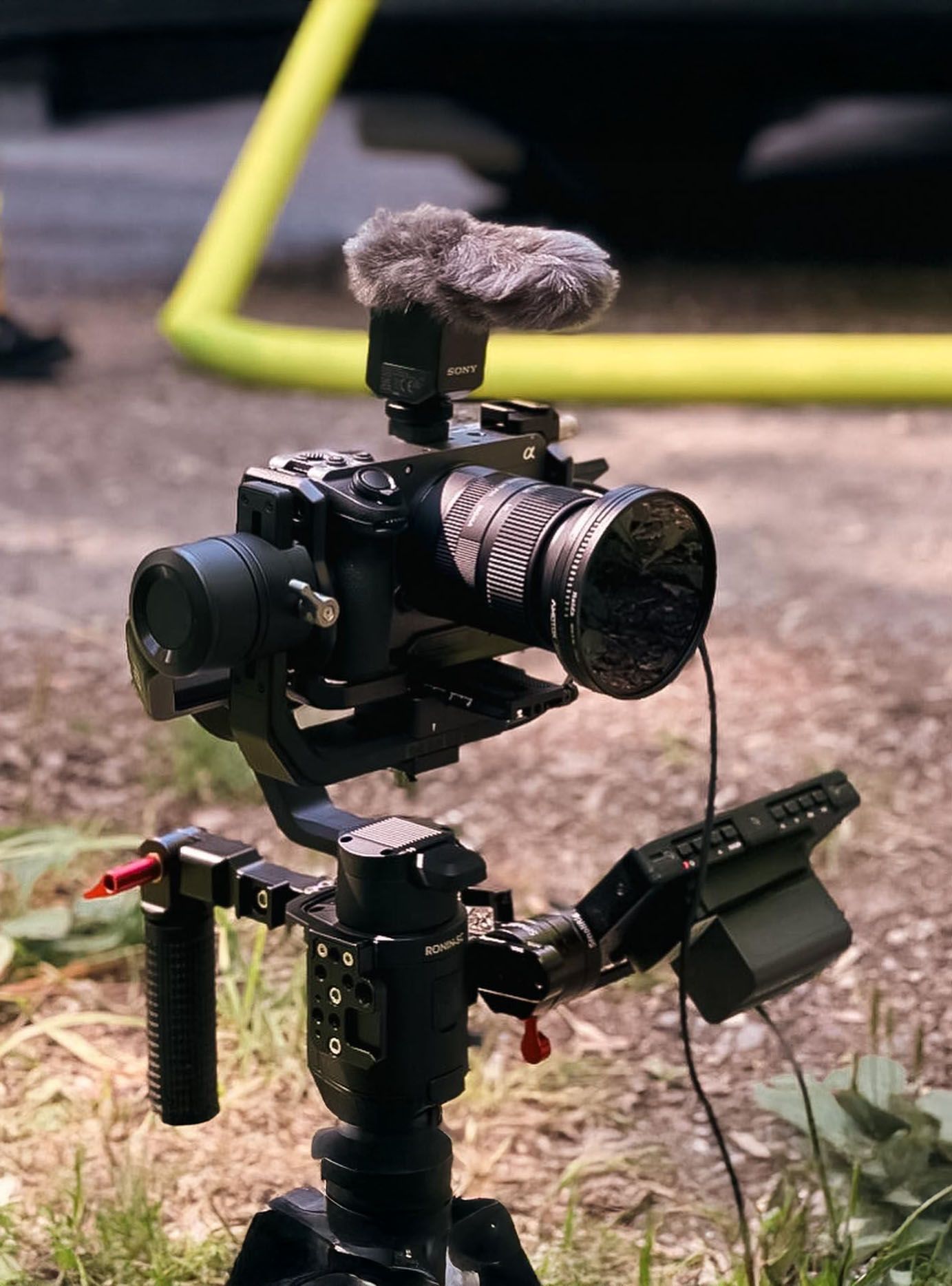 Profi Videokamera auf Gimbal