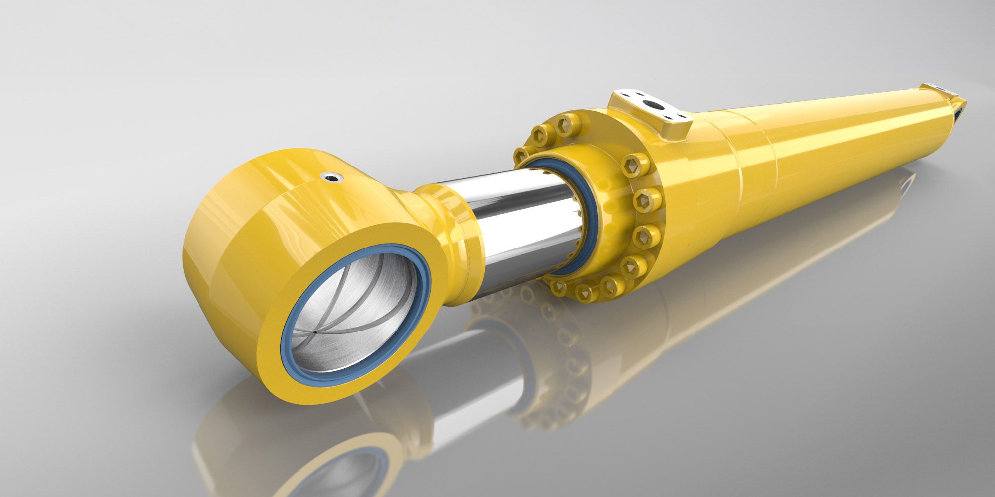 3D Visualisierung Hydraulikzylinder Pacoma