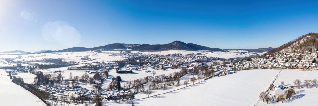 Stadt Zierenberg – Winterliche Luftaufnahmen