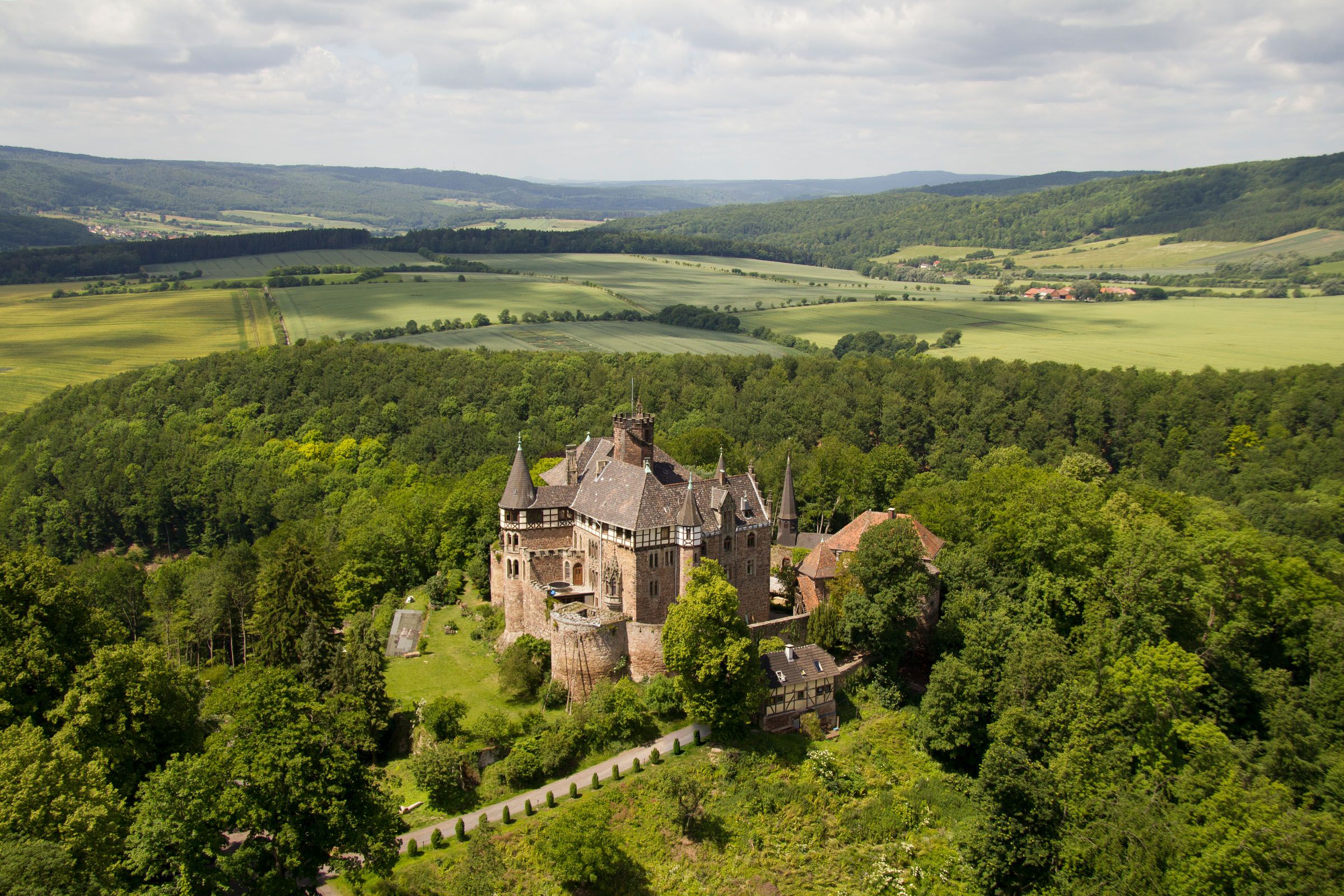 Luftfotografie Schloss Berlepsch
